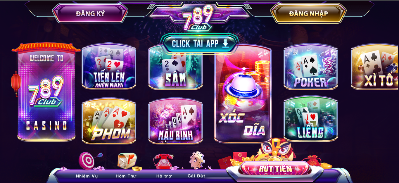 Giao diện link tải 789 club